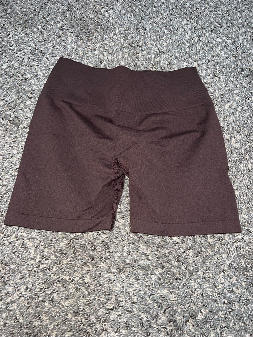 High-Rise Women’s Bike Shorts in Dark Brown